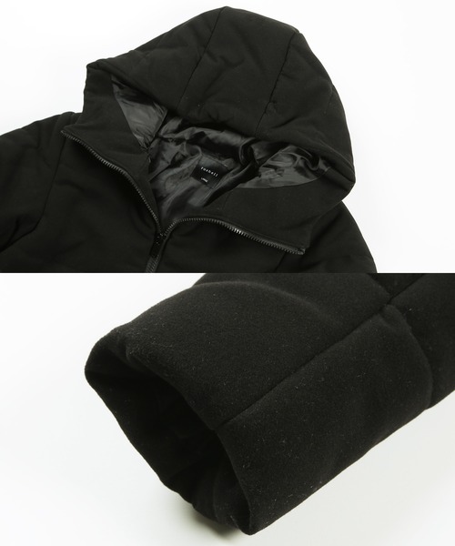 roshell（ロシェル）の「メルトン中綿ジャケットブルゾン（ダウンジャケット/コート・メンズ・ブラック/ブラック系その他/グレー系その他・SMALL/MEDIUM/LARGE/X-LARGE）」の12枚目の写真
