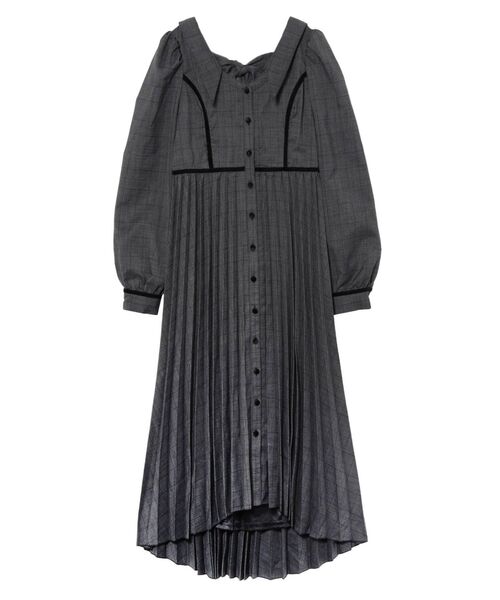 EATME（イートミー）の「BACKリボンオープンカラーワンピース