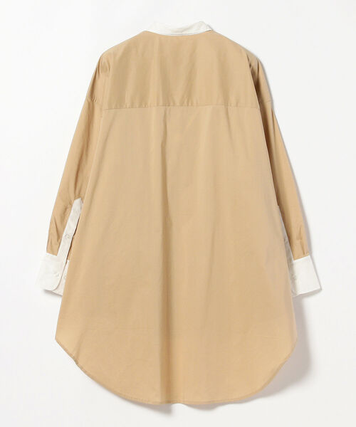 BEAMS LIGHTS(ビームスライツ)の「BEAMS LIGHTS / クレリック オーバー シャツ(シャツ/ブラウス・レディース・ベージュ/サックスブルー・ONE SIZE)」の12枚目の写真