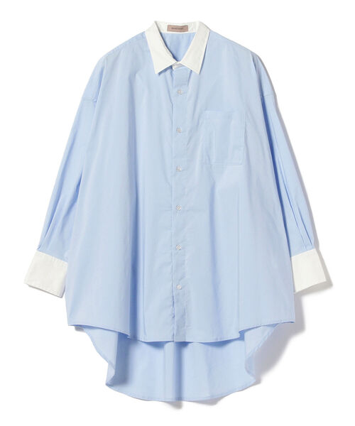 BEAMS LIGHTS(ビームスライツ)の「BEAMS LIGHTS / クレリック オーバー シャツ(シャツ/ブラウス・レディース・ベージュ/サックスブルー・ONE SIZE)」の13枚目の写真