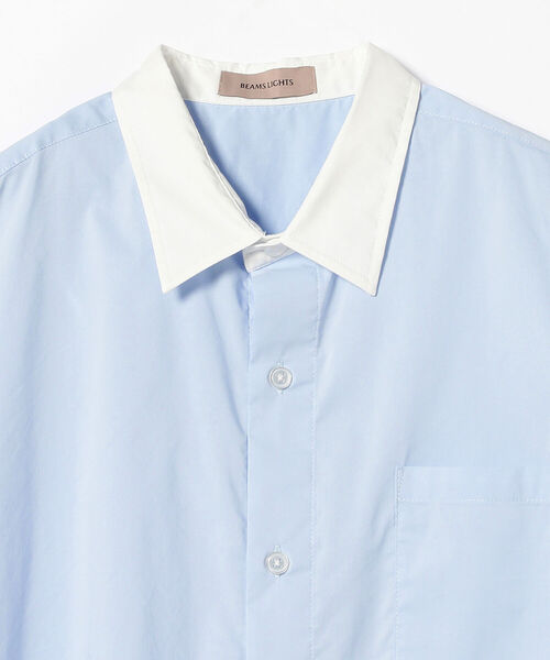 BEAMS LIGHTS(ビームスライツ)の「BEAMS LIGHTS / クレリック オーバー シャツ(シャツ/ブラウス・レディース・ベージュ/サックスブルー・ONE SIZE)」の14枚目の写真