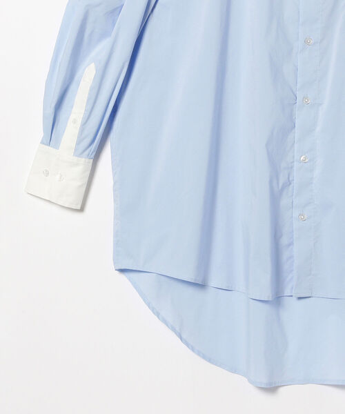 BEAMS LIGHTS(ビームスライツ)の「BEAMS LIGHTS / クレリック オーバー シャツ(シャツ/ブラウス・レディース・ベージュ/サックスブルー・ONE SIZE)」の15枚目の写真
