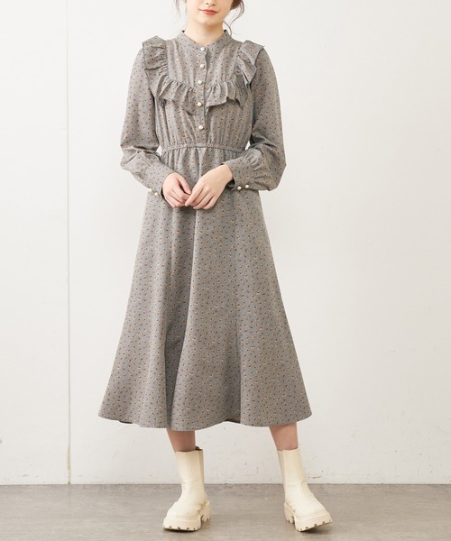 OLIVE des OLIVE（オリーブデオリーブ）の「フリルワンピース（ワンピース・レディース・ブラック/ブルー/アイボリー・FREE）」の3枚目の写真