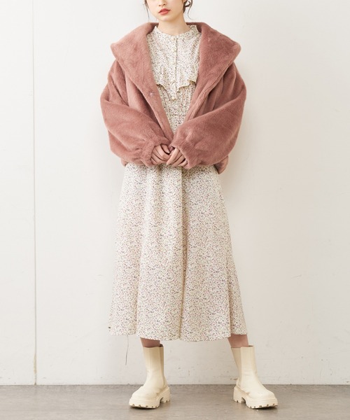 OLIVE des OLIVE（オリーブデオリーブ）の「フリルワンピース（ワンピース・レディース・ブラック/ブルー/アイボリー・FREE）」の8枚目の写真