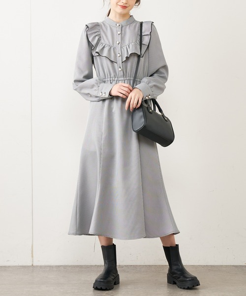 OLIVE des OLIVE（オリーブデオリーブ）の「フリルワンピース（ワンピース・レディース・ブラック/ブルー/アイボリー・FREE）」の10枚目の写真