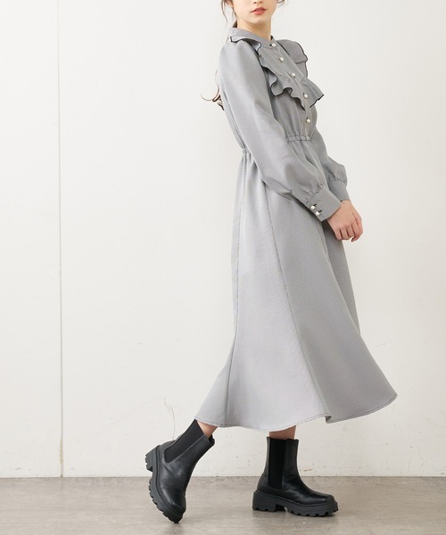 OLIVE des OLIVE（オリーブデオリーブ）の「フリルワンピース（ワンピース・レディース・ブラック/ブルー/アイボリー・FREE）」の11枚目の写真