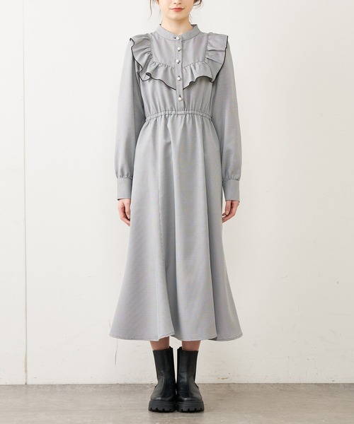 OLIVE des OLIVE（オリーブデオリーブ）の「フリルワンピース（ワンピース・レディース・ブラック/ブルー/アイボリー・FREE）」の21枚目の写真