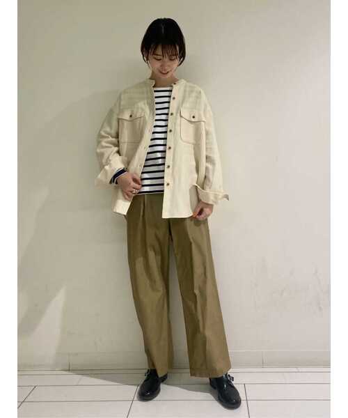 human woman（ヒューマンウーマン）の「◆ライトオンスミリタリーモールスキンパンツ（その他パンツ・レディース・ベージュ/ホワイト系その他・MEDIUM/SMALL）」の21枚目の写真