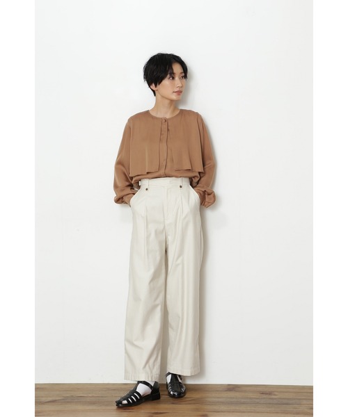 human woman（ヒューマンウーマン）の「◆ライトオンスミリタリーモールスキンパンツ（その他パンツ・レディース・ベージュ/ホワイト系その他・MEDIUM/SMALL）」の7枚目の写真