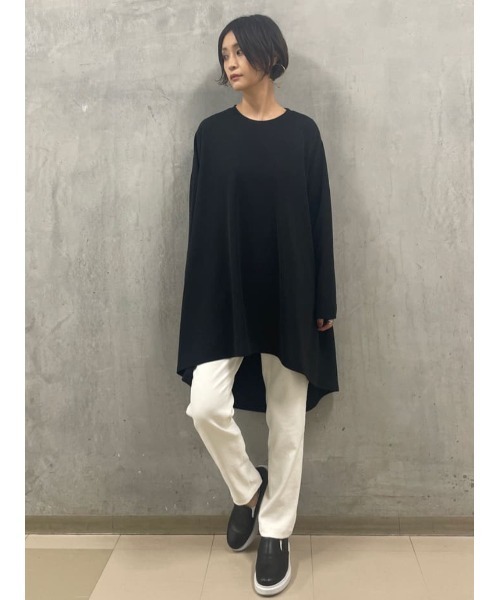 BEARDSLEY（ビアズリー）の「強ストレッチ・透け防止・UVカット・洗濯可能な高機能タックスリムパンツ（その他パンツ・レディース・ホワイト/カーキ/ブラック・0/1/2）」の13枚目の写真