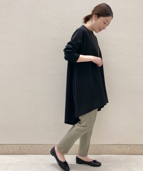 BEARDSLEY（ビアズリー）の「強ストレッチ・透け防止・UVカット・洗濯可能な高機能タックスリムパンツ（その他パンツ・レディース・ホワイト/カーキ/ブラック・0/1/2）」の22枚目の写真