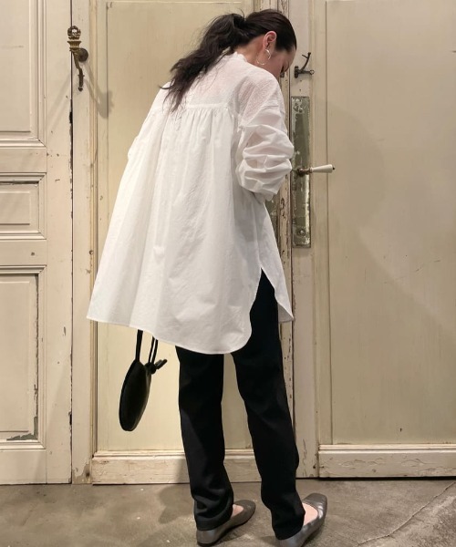 BEARDSLEY（ビアズリー）の「強ストレッチ・透け防止・UVカット・洗濯可能な高機能タックスリムパンツ（その他パンツ・レディース・ホワイト/カーキ/ブラック・0/1/2）」の17枚目の写真