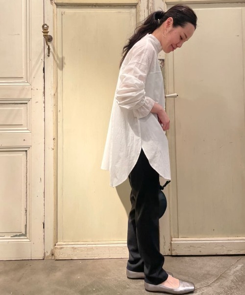 BEARDSLEY（ビアズリー）の「強ストレッチ・透け防止・UVカット・洗濯可能な高機能タックスリムパンツ（その他パンツ・レディース・ホワイト/カーキ/ブラック・0/1/2）」の18枚目の写真