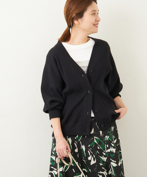 JOURNAL STANDARD(ジャーナルスタンダード)の「《追加》ハリヌキリブカーディガン◆(カーディガン/ボレロ・レディース・ブラック/グレー/グリーン・FREE)」の10枚目の写真