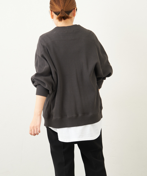 JOURNAL STANDARD(ジャーナルスタンダード)の「《追加》ハリヌキリブカーディガン◆(カーディガン/ボレロ・レディース・ブラック/グレー/グリーン・FREE)」の17枚目の写真