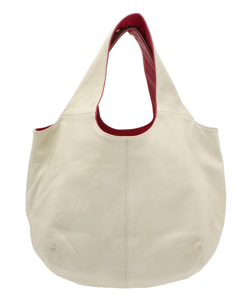 PAPILLONNER（パピヨネ）の「バイカラーUSAGI（トートバッグ・レディース・アイボリー/イエロー/ブルー/エメラルド/ネイビー/ピンク/グレー/ターコイズブルー・FREE）」の2枚目の写真