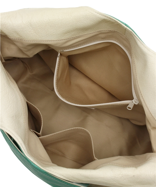 PAPILLONNER（パピヨネ）の「バイカラーUSAGI（トートバッグ・レディース・アイボリー/イエロー/ブルー/エメラルド/ネイビー/ピンク/グレー/ターコイズブルー・FREE）」の12枚目の写真