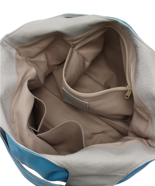 PAPILLONNER（パピヨネ）の「バイカラーUSAGI（トートバッグ・レディース・アイボリー/イエロー/ブルー/エメラルド/ネイビー/ピンク/グレー/ターコイズブルー・FREE）」の13枚目の写真