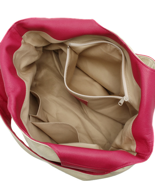 PAPILLONNER（パピヨネ）の「バイカラーUSAGI（トートバッグ・レディース・アイボリー/イエロー/ブルー/エメラルド/ネイビー/ピンク/グレー/ターコイズブルー・FREE）」の15枚目の写真