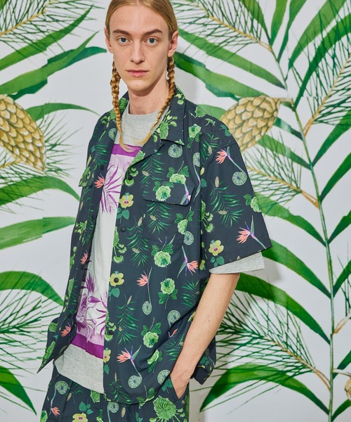 AlexanderLeeChang(アレキサンダーリーチャン)の「AlexanderLeeChang アレキサンダーリーチャン / SO PLANTS SHIRTS プランツグラフィックビッグシルエットシャツ セットアップ 撥水 防水 / AC022201(シャツ/ブラウス・メンズ・ブラック/ブラウン/ミント・2/3)」の10枚目の写真