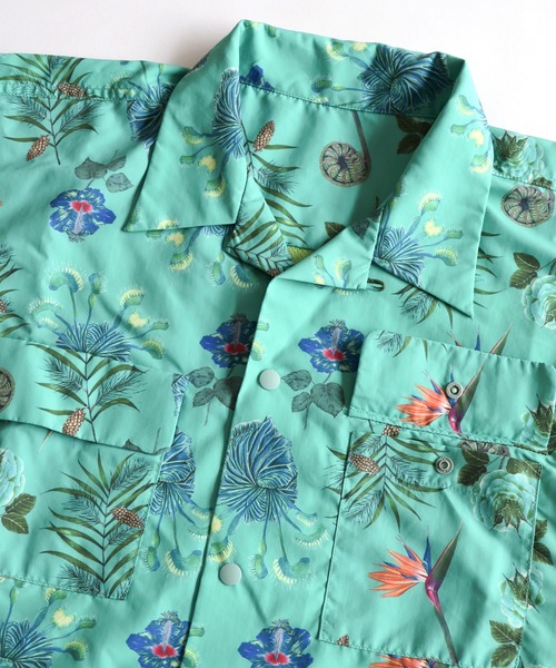 AlexanderLeeChang(アレキサンダーリーチャン)の「AlexanderLeeChang アレキサンダーリーチャン / SO PLANTS SHIRTS プランツグラフィックビッグシルエットシャツ セットアップ 撥水 防水 / AC022201(シャツ/ブラウス・メンズ・ブラック/ブラウン/ミント・2/3)」の21枚目の写真