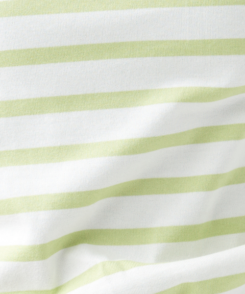 Rouge vif（ルージュヴィフ）の「バックVネック天竺ボーダープルオーバー（Tシャツ/カットソー・レディース・ライム/ネイビー/ブラック・フリー）」の11枚目の写真