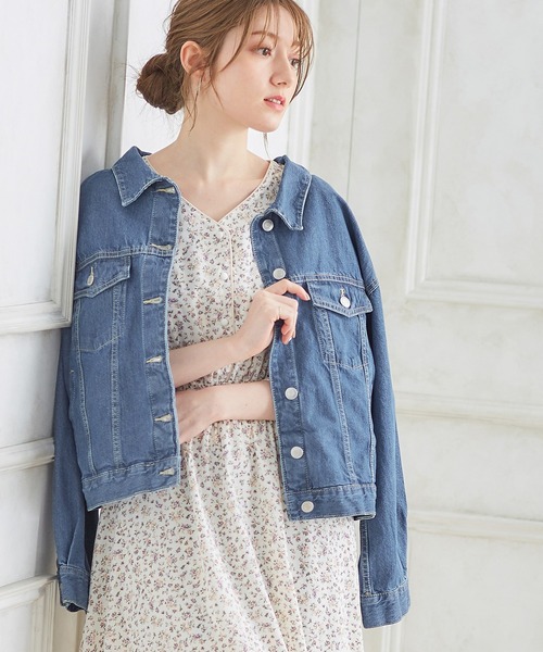 Honeys（ハニーズ）の「後レースアップGジャン（デニム