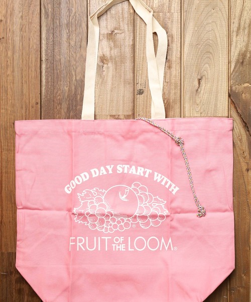 FRUIT OF THE LOOM(フルーツオブザルーム)の「【FRUIT OF THE LOOM】BRAIDED CORD TOTE BAG(トートバッグ・レディース・ライトブルー/オフホワイト/ピンク/イエロー/オレンジ/ライトグリーン/ライトパープル・FREE)」の20枚目の写真