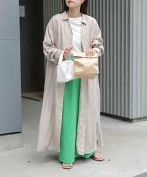 テンセルロングシャツワンピース