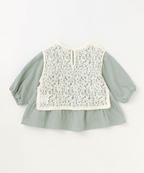 petit main（プティマイン）の「【リンク】レースベスト&ブラウスSET（アンサンブル・キッズ・グリーン/アイボリー・130cm/80ｃｍ/90cm/110cm/100cm/120cm）」の18枚目の写真