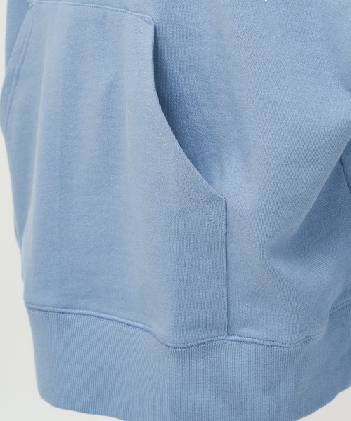 AS KNOW AS PINKY(アズノゥアズピンキー)の「ハーフジップ 楽しみロゴフーディ(パーカー・レディース・ブラック/オフホワイト/サックスブルー/杢グレー・FREE)」の8枚目の写真