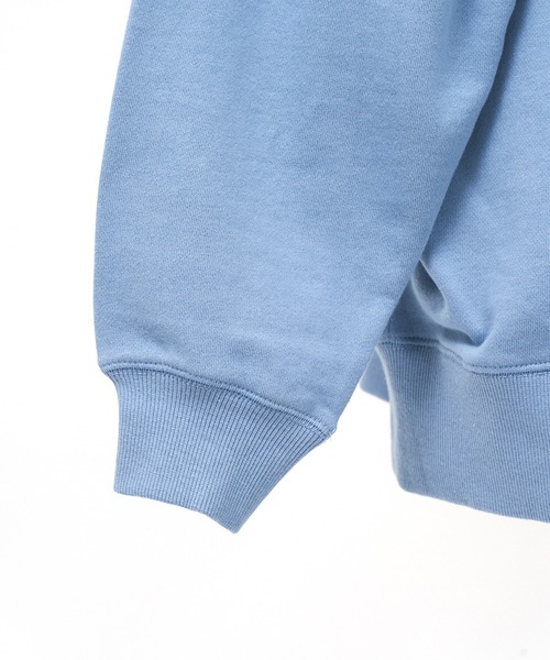 AS KNOW AS PINKY(アズノゥアズピンキー)の「ハーフジップ 楽しみロゴフーディ(パーカー・レディース・ブラック/オフホワイト/サックスブルー/杢グレー・FREE)」の11枚目の写真