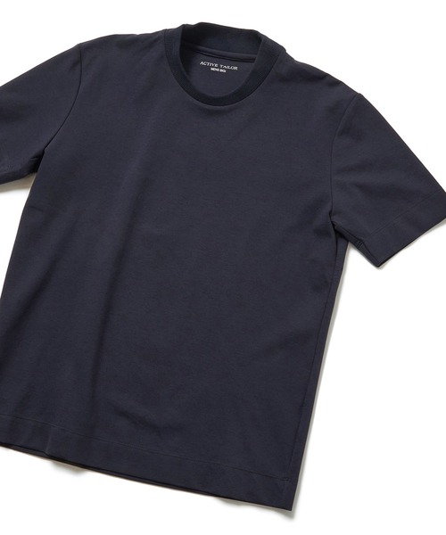 MEN'S BIGI(メンズビギ)の「シルケットスムースクルーネックTシャツ/ACTIVE TAILORライン(Tシャツ/カットソー・メンズ・ホワイト/ブラック/ネイビー/グレー・01/02/03/04)」の4枚目の写真