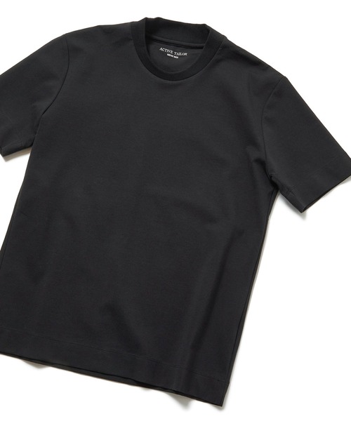 MEN'S BIGI(メンズビギ)の「シルケットスムースクルーネックTシャツ/ACTIVE TAILORライン(Tシャツ/カットソー・メンズ・ホワイト/ブラック/ネイビー/グレー・01/02/03/04)」の2枚目の写真