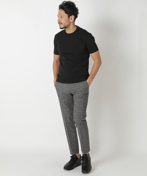 MEN'S BIGI(メンズビギ)の「シルケットスムースクルーネックTシャツ/ACTIVE TAILORライン(Tシャツ/カットソー・メンズ・ホワイト/ブラック/ネイビー/グレー・01/02/03/04)」の19枚目の写真