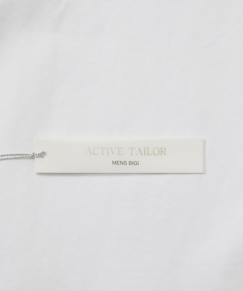 MEN'S BIGI(メンズビギ)の「シルケットスムースクルーネックTシャツ/ACTIVE TAILORライン(Tシャツ/カットソー・メンズ・ホワイト/ブラック/ネイビー/グレー・01/02/03/04)」の18枚目の写真
