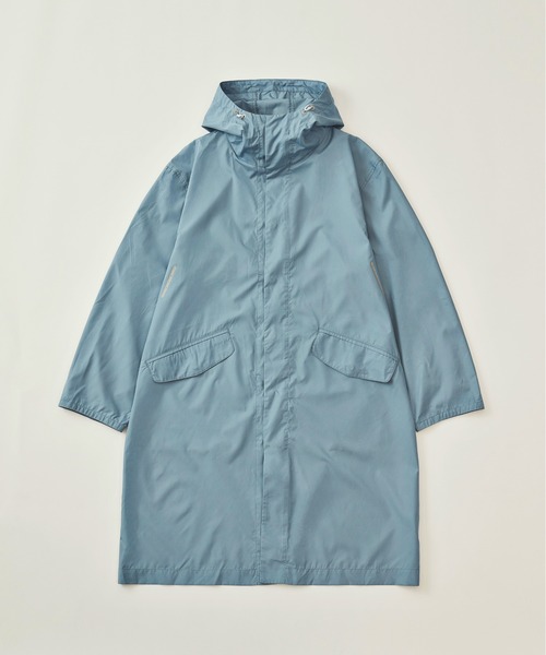 DESCENTE PAUSE（デサントポーズ）の「【デサントPAUSE】フーデッドオーバーコート / HOODED OVER COAT　耐久撥水　防風　パッカブル（その他アウター・メンズ・オレンジ/グレー/ブルー/ブラック・LARGE/SMALL/MEDIUM/X-LARGE）」の3枚目の写真