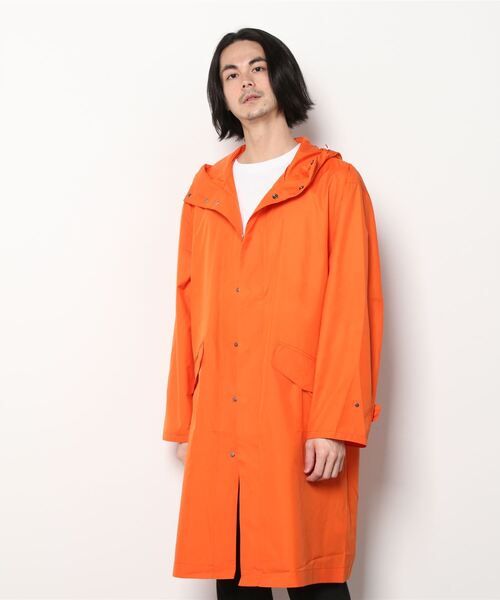 DESCENTE PAUSE（デサントポーズ）の「【デサントPAUSE】フーデッドオーバーコート / HOODED OVER COAT　耐久撥水　防風　パッカブル（その他アウター・メンズ・オレンジ/グレー/ブルー/ブラック・LARGE/SMALL/MEDIUM/X-LARGE）」の5枚目の写真