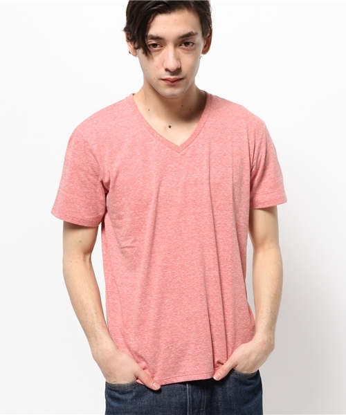WEGO（ウィゴー）の「WEGO/VネックTシャツ（Tシャツ/カットソー・メンズ・ホワイト/サックスブルー/イエロー/レッド・SMALL/LARGE/MEDIUM）」の14枚目の写真