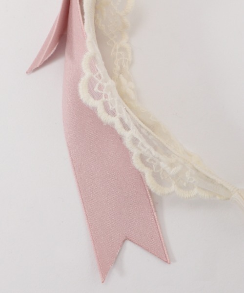 axes femme kawaii（アクシーズファムカワイイ）の「レースリボンカチューシャ（カチューシャ・レディース・ピンク/レッド/ブラック/ラベンダー・MEDIUM）」の18枚目の写真