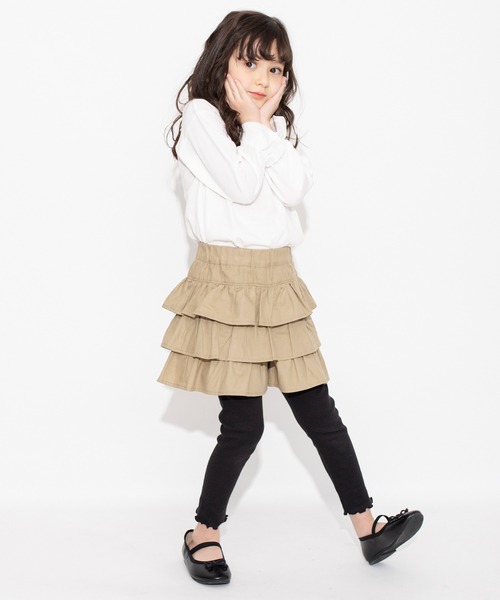 BRANSHES（ブランシェス）の「キャンディースリーブ長袖Tシャツ ロンT<br>（Tシャツ/カットソー・キッズ・ブラック/アイボリー/ブルー/ピンク・150/90/100/110/120/130/140）」の11枚目の写真