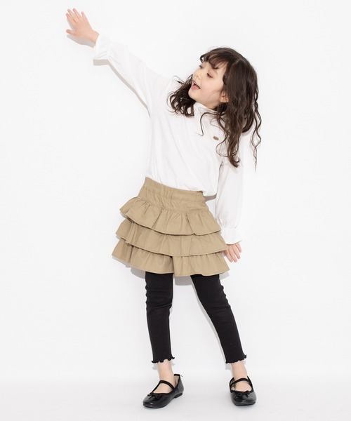 BRANSHES（ブランシェス）の「キャンディースリーブ長袖Tシャツ ロンT<br>（Tシャツ/カットソー・キッズ・ブラック/アイボリー/ブルー/ピンク・150/90/100/110/120/130/140）」の12枚目の写真