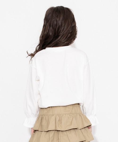 BRANSHES（ブランシェス）の「キャンディースリーブ長袖Tシャツ ロンT<br>（Tシャツ/カットソー・キッズ・ブラック/アイボリー/ブルー/ピンク・150/90/100/110/120/130/140）」の9枚目の写真