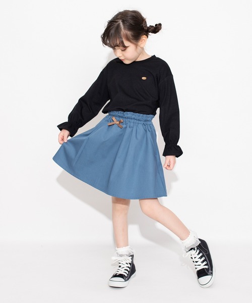 BRANSHES（ブランシェス）の「キャンディースリーブ長袖Tシャツ ロンT<br>（Tシャツ/カットソー・キッズ・ブラック/アイボリー/ブルー/ピンク・150/90/100/110/120/130/140）」の18枚目の写真