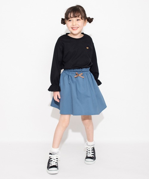 BRANSHES（ブランシェス）の「キャンディースリーブ長袖Tシャツ ロンT<br>（Tシャツ/カットソー・キッズ・ブラック/アイボリー/ブルー/ピンク・150/90/100/110/120/130/140）」の20枚目の写真