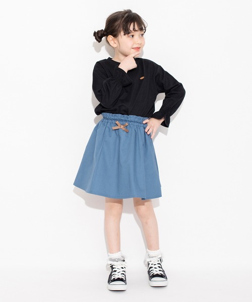 BRANSHES（ブランシェス）の「キャンディースリーブ長袖Tシャツ ロンT<br>（Tシャツ/カットソー・キッズ・ブラック/アイボリー/ブルー/ピンク・150/90/100/110/120/130/140）」の21枚目の写真