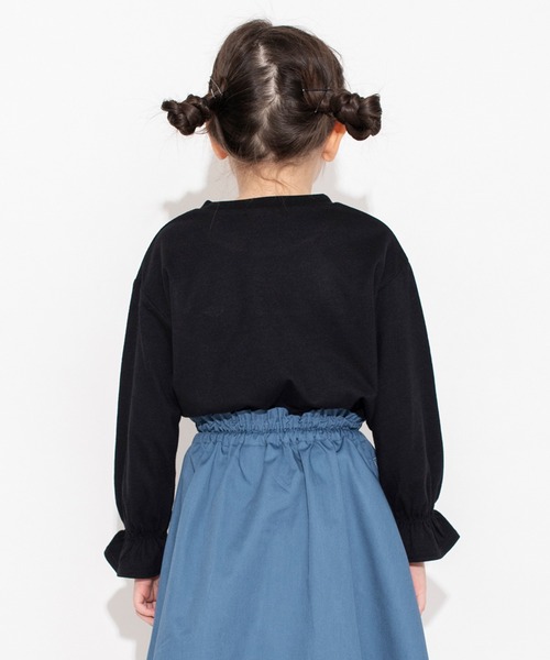 BRANSHES（ブランシェス）の「キャンディースリーブ長袖Tシャツ ロンT<br>（Tシャツ/カットソー・キッズ・ブラック/アイボリー/ブルー/ピンク・150/90/100/110/120/130/140）」の17枚目の写真