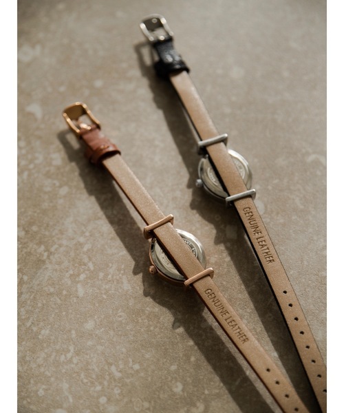 JUMELLE（ジュメロ）の「JMレザースリムウォッチ（アナログ腕時計・レディース・ブラック/ブラウン・FREE）」の16枚目の写真