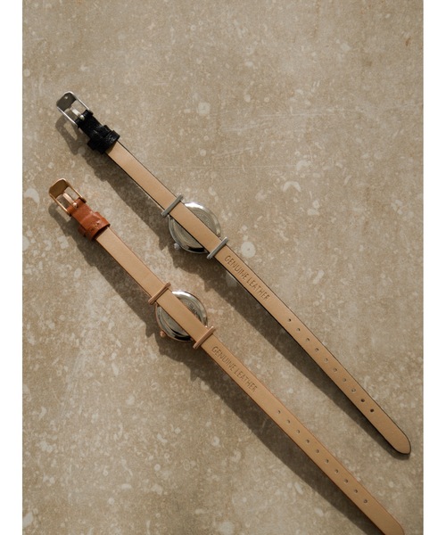 JUMELLE（ジュメロ）の「JMレザースリムウォッチ（アナログ腕時計・レディース・ブラック/ブラウン・FREE）」の15枚目の写真