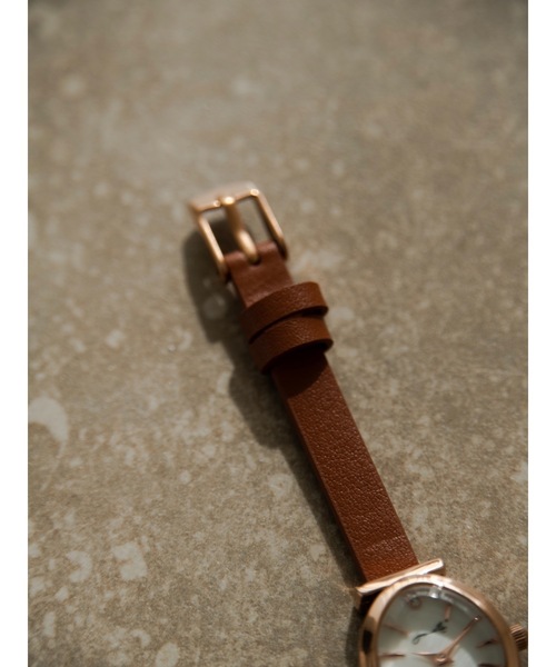 JUMELLE（ジュメロ）の「JMレザースリムウォッチ（アナログ腕時計・レディース・ブラック/ブラウン・FREE）」の11枚目の写真